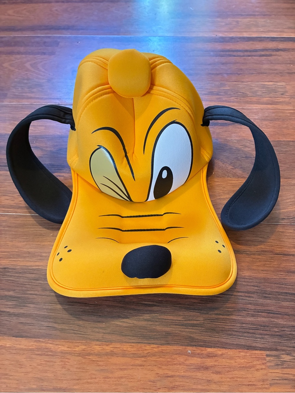 Yellow Pluto Character Visor Hat with Ear Details